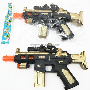 Pistolet à Jouets Électrique Télescopique à Canon Unique de 26cm avec Effets Sonores pour Enfants - Product Image 1