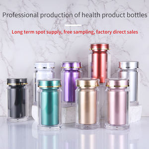 Botella de Plástico Acrílico de 180 ml, Práctica para Llevar, Tapa Verde, Impresión Personalizada, Botella para Pastillas, Vitaminas, Gran Capacidad, Botella de PS - Product Image 5