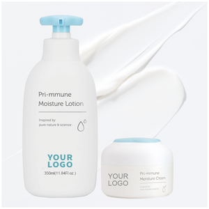 Set Perawatan Kulit bayi alami Label pribadi, Losion pelembap dan krim untuk wajah dan tubuh untuk perawatan kulit bayi - Product Image 1