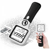 Compact Magnifying Glass with Lights 45X 10X Small Handheld Lighted Magnifier 3 LED Light Magnifying Glass