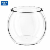 Aquarium rond en plastique monobloc, hautement transparent, incassable, durable, petit aquarium de bureau, salon