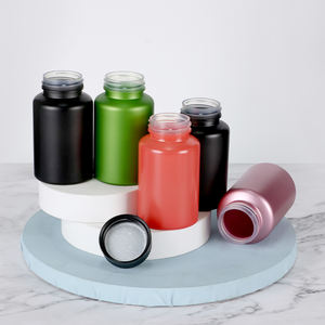 Botella de Plástico PET Esmerilado de 100ml, 120ml, 150ml, 200ml con Tapa Metálica Dorada/Plateada, Envase para Vitaminas y Medicamentos, Logotipo Personalizado - Product Image 2