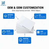 Carte PVC blanche vierge RFID 125KHz avec puce TK4100 EM4168, format CR80, carte de contrôle d'accès, carte à puce de proximité personnalisée