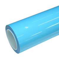 Grosir MOTJ 1.52*17m Super Gloss Blue PET Vinyl Wrap  Air Release Auto Color Change Film Stiker Mobil Roll