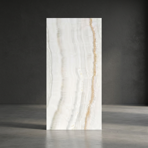 Tiger Onyx Luxury Glossy Glazed Porcelain Tiles Golden Marble Look 600x1200mm Premium Floor Wall Tile - Product Image 1