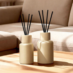Diffuseur de parfum en céramique, forme cylindrique, artisanal, parfum longue durée, 6 mois, rechargeable, parfum d'ambiance pour la maison - Product Image 1