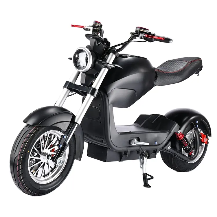 2wheel electric scooter with big seat electric motorcycle in 2000W with 65km/h speed citycoco