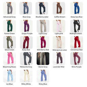 Pantaloni a Gamba Dritta NCLAGEN in Tessuto Ultra Morbido, Completo Fitness con Logo Personalizzato, Abbigliamento Sportivo da Donna, Canotta da Palestra con Reggiseno Integrato - Product Image 2
