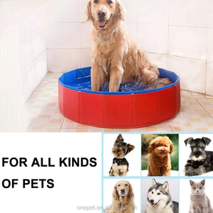 Piscine pliable pour animaux de compagnie en PVC, résistante aux rayures, écologique, facile à ranger, pour l'extérieur, toutes saisons, piscine rafraîchissante pour chiens - Product Image 5