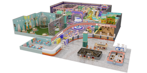 Équipement <span class=keywords><strong>de</strong></span> jeu intérieur personnalisé pour aire <span class=keywords><strong>de</strong></span> jeux, avec toboggan, piscine à balles, labyrinthe, trampoline, mur d'escalade, parcours d'obstacles ninja - Product Image 4