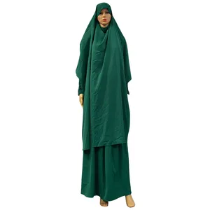 2023 Neueste Design islamische moderne Abaya Großhandel 2 Stück Sets Abaya für Frau Dubai Islamic Abaya Kleidung Muslim Dress Sets