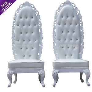 Chaises de mariage Sinoperfect, chaises de trône pour événements et fêtes, chaises de roi et de reine à dossier haut - Product Image 1