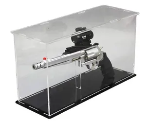 Прозрачный маленький Акриловый Витринный ящик для пистолета от производителя, прозрачный дисплей для Игрушечного Пистолета