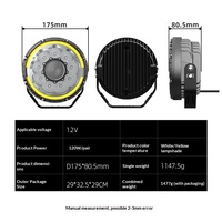 Projecteur de travail LED super lumineux 7 pouces 60W, phare de modification tout-terrain pour voiture, lumière laser de pare-chocs avant 60000LM 12V 24V