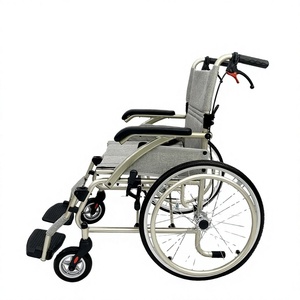Medical Manual Cheap Foldable Lightweight Aluminum Alloy Manual Wheelchair Handicap Patients <b>Disabled</b> Wheel Chair - Product Image 1