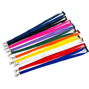 Lanières vierges de différentes couleurs avec logo personnalisé, avec clip de sécurité et dispositif de sécurité détachable, en stock - Product Image 1