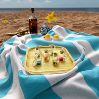 Mini porte-clés bouteille en verre coloré avec pendentif souvenir fait main coquillages pour cadeaux de plage créatifs