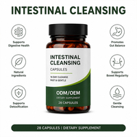 Capsules de nettoyage intestinal, détoxification du côlon, santé digestive, soutien intestinal, complément alimentaire, étiquette privée, OEM, ODM, vente en gros