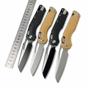Micro Tech MSI Couteau industriel en acier inoxydable et nylon, marque HK FB315, 21,7 cm, OEM/ODM personnalisable, DIY, EDC, camping, extérieur, pointe tombante - Product Image 1