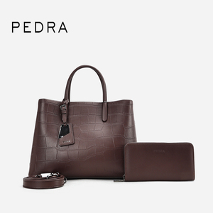 Sac à bandoulière en cuir PEDRA Guangzhou, sac fourre-tout à texture crocodile, mode féminine - Product Image 1