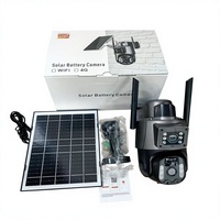 Cámara de Seguridad Inalámbrica con Energía Solar Tuya Smart Life 4MP 6MP 4K de Doble Lente, WiFi para Exteriores, PTZ, con IA y Seguimiento Humano