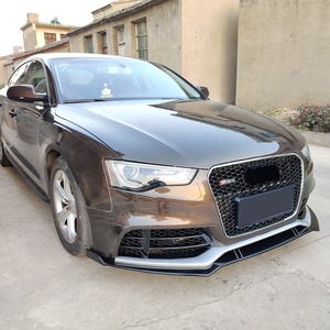 New 2008-2016 Audi A5 Front Bumper <strong>RS5</strong> Carbon Fiber Look Diffuser <strong>Spoiler</strong> with Clips - Product Image 3