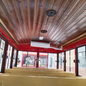 Train routier diesel sans rail touristique de luxe entièrement fermé avec climatiseur pour le transport de passagers - Product Image 3