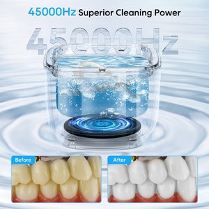UC06 Professional Digital Timer Portable 45KHz Ultrasonic Cleaner for Dentures Jewelry (<b>Rings</b> Coins) for Household Use - Product Image 5