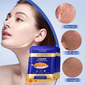 Mascarilla Facial Reparadora Antiarrugas de Caviar Orgánico OEM, Belleza, Ácido Hialurónico, Hidratante, Cuidado de la Piel, Cosméticos - Product Image 2