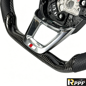 Volant en fibre de carbone professionnel à <span class=keywords><strong>prix</strong></span> réduit Rppf, en promotion, pour <span class=keywords><strong>Audi</strong></span> A4 Q3 Q5 Q7 Q8 <span class=keywords><strong>RSQ7</strong></span> RSQ8 SQ8 SQ7 SQ5 S7 RS6 - Product Image 4