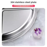 Assiette en silicone pour enfant de 9,25 pouces OEM ODM, ensembles d'assiettes pour bébé, plat d'alimentation pour bébé avec ventouse, vaisselle en acier inoxydable pour bébé, assiette et bol