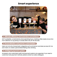 Distributeur de boissons pour café infusé à froid avec moteur intégré et écran personnalisable pour les entreprises