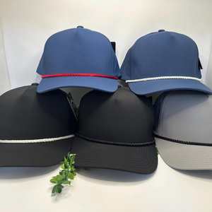 Gorra de Golf de 6 Paneles de Poliéster Impermeable con Logotipo Personalizado, Bordado 3D e Impresión para Venta al Por Mayor, Gorra de Béisbol y Golf con Cuerda - Product Image 5