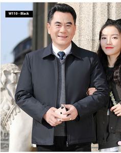 Veste en coton épaisse doublée de polaire pour <span class=keywords><strong>homme</strong></span> d'âge moyen, décontractée, vente chaude d'usine, fermeture éclair sur le devant, ample, chaude pour l'automne et l'hiver - Product Image 1