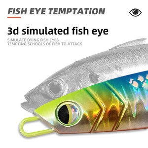 Esca Artificiale in Metallo Scamosciato a Forma di Piastra di Ferro Horse Brand per la Pesca in Mare da Barca, con Azione Rapida (Fast Jerk) e Lenta (Slow Shake) per Sgombro Spagnolo - Product Image 4