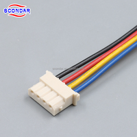 SCONDAR تجميعات كابلات OEM ODM، ضفيرة أسلاك مخصصة بخطوة 2.5 مم، موصلات SCT2513 5263PBT 5264 02 04 06 2 4 6 Pin، للإشارة والطاقة