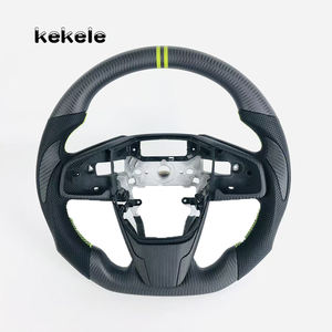 Volante de Fibra de Carbono Mate para <span class=keywords><strong>Honda</strong></span> Civic 10.ª Generación, Compatible con Civic 11.ª Generación, Civic 9.ª Generación, Type R, <span class=keywords><strong>CRV</strong></span>, XRV 2016-2018, Admite Personalización - Product Image 1