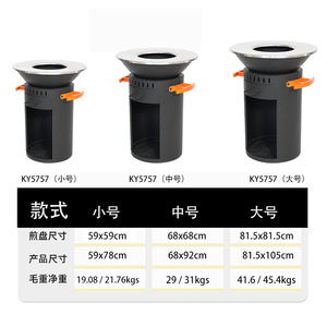 Vertical Wood Burning Stove Outdoor Barbecue Grill Garden Chimenea Firewood Powered Multiple Sizes Durable - Product Image 2
