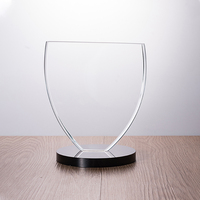 Trophée de cristal de verre personnalisé classique vierge avec une qualité supérieure, offre spéciale