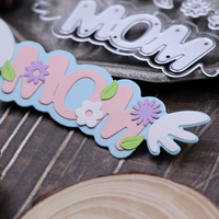 Mamma metallo taglio Die scrapbooking in rilievo Album decorazione della carta d'invito frase inglese lettera Scrapbook Craft Cutting Die