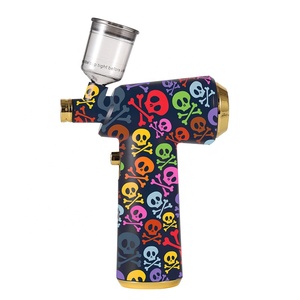 Aérographe rechargeable sans fil 30psi kit de brosse à air aérographe pour les soins du cuir chevelu de barbier - Product Image 5