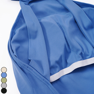 Ropa Deportiva de Fitness Ligera Enterizo Fruncido Ajustado Deportivo Body Personalizado Mono de Yoga con Espalda Descubierta - Product Image 3