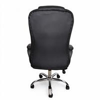 Chaise de bureau de direction moderne en cuir PU noir à dossier haut, pivotante, vente en gros d'usine, acceptation OEM