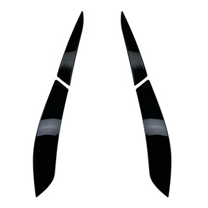 Volkswagen Golf 6 Rear Headlight Brow Sticker Piano Black Carbon Fiber Texture ABS Body Decal Exterior Modification - Product Image 1