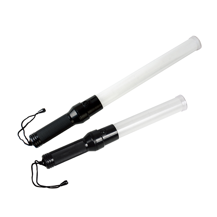 Два цвета перезаряжаемый светодиодный жезл регулировщика дорожного движения палочка