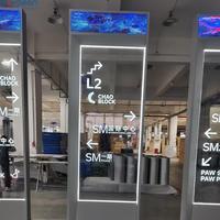 SKYSEEN Panneaux de signalisation directionnelle personnalisés grand format, Affichage LED, Signalétique de bâtiment, Panneau publicitaire pour allées piétonnes, Panneau routier pour entreprises, Panneau pylon