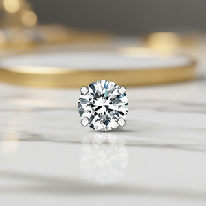 Boucles d'oreilles en diamant E1378, 6 mm, taille brillant ronde, bijoux classiques naturels pour femmes - Product Image 2