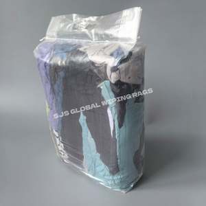 Trapos de Algodón 100% para Limpieza, Trapos de Felpa, Paños de Felpa para Uso Industrial, Colores Variados, 10 kg - Product Image 1