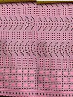 Dentelle en polyester et coton écologique T/C80/20 45x45 96x72, broderie intégrale, couleur personnalisée, 145 cm