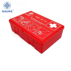 Good Quality Durable Red Car First Aid Kit For Use In Critical Situation Contains Emergency Tools And Medical Supplies